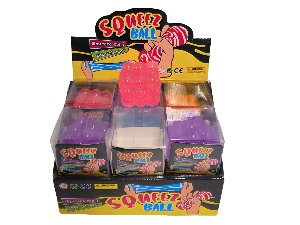 Squeeze Stress Ball Filled Maltose Fidget Toys Bubble Cube